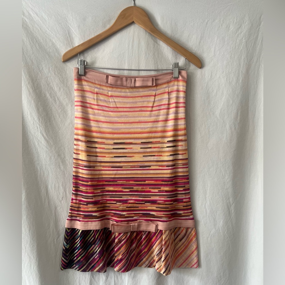 Missoni Vibrant Striped A-Line Skirt 6